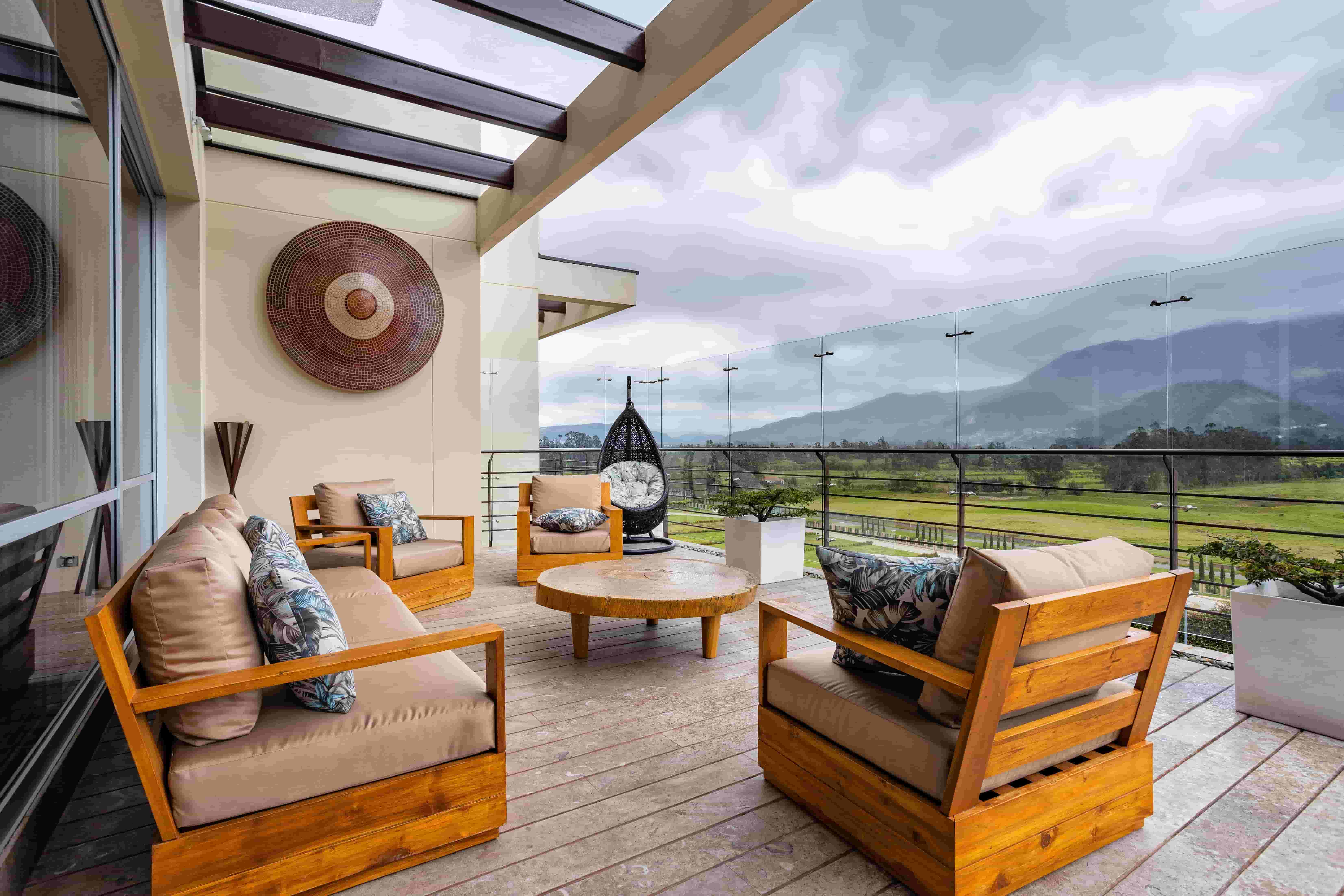 Terraza soñada para reuniones al aire libre